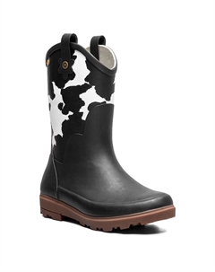 Детские резиновые сапоги lil' jolene для малышей/малышек и подростков, black/white Bogs°