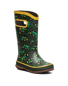 Детские водонепроницаемые резиновые сапоги для малышей/детей постарше/подростков, темно-зеленый/разноцветный Bogs°
