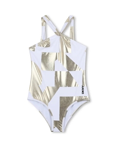Слитный купальник для детей, золотой Dkny