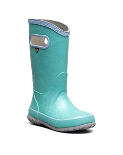 Детские блестящие резиновые сапоги для малышей/маленьких/больших детей, aqua Bogs°