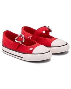 Детские кеды Chuck Taylor All Star Dainty Mary Jane для малышей, valentine red/hearts Converse