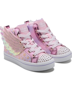 Детские светящиеся кроссовки-ботинки Twi-Lites для малышей и младших детей, light pink multi Skechers