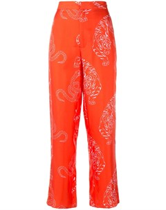 Shanghai tang пижамные брюки с принтом 38 оранжевый Shanghai tang