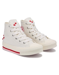 Детские кеды на высокой подошве Chuck Taylor All Star Lift от для маленьких детей, valentine/white/red Converse