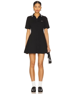 Мини-платье поло, black We11done