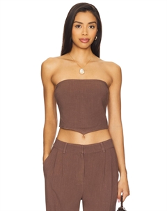 Льняная блузка Macie, brown 4th & reckless