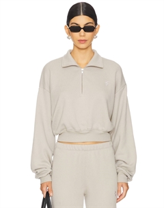 Укороченный пуловер на молнии Eterne, dove Éterne