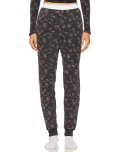 Брюки-джоггеры в вафельную рубчик, washed black Alexander wang