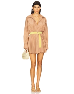 Супер оверсайз рубашка-мини платье, cappuccino Norma kamali