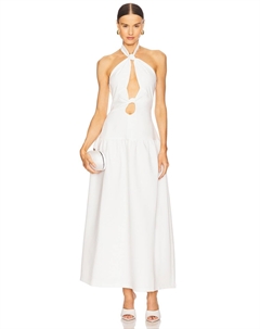 Leona макси-платье, off white 4th & reckless