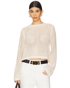 Вязаный свитер с рюшами, alabaster Frame