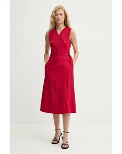 Льняное платье, красный Theory