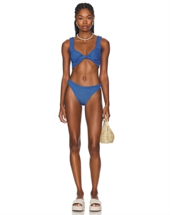 Комплект бикини Juno, metallic denim Hunza g