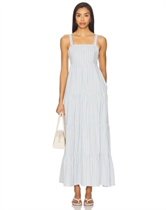 Платье "Ginseng", blue & white Paige