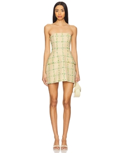 Безбретельный комбинезон-шорты "Бетани", yellow Amanda uprichard