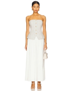 Платье Nineveh, double stripe & macadamia Cami nyc