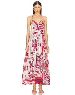 Платье Sabba Etoile, red & ecru Isabel marant