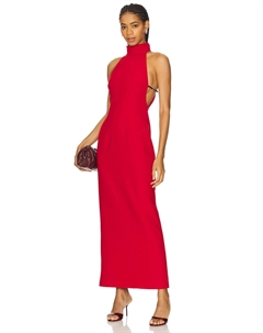 Платье с деталями на поясе, red Ceren ocak