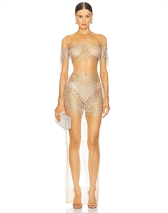 Платье с украшениями Miranda Retrofete, silver