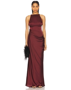 Атласное платье, burgundy Ceren ocak