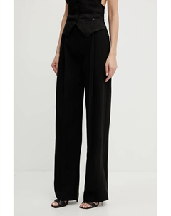 Брюки из смесовой шерсти, черный Elisabetta franchi