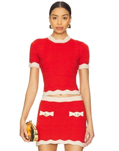 Топ из трикотажа Iyla Retrofete, metallic geranium