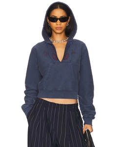 Худи с графическим разрезом, vintage navy Alexander wang