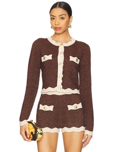 Трикотажная куртка Dallys Retrofete, metallic chestnut & bone