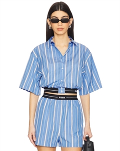 Полосатая рубашка, blue Msgm