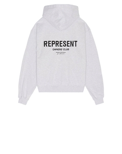 Толстовка на молнии Owners club от, ash grey & black Represent
