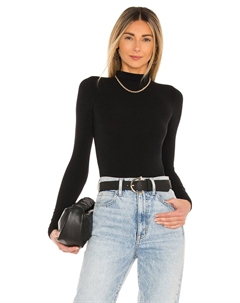 Боди "Ballet body" с моковой горловиной, black Commando