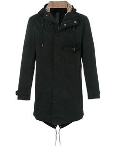 Ten c пальто с капюшоном 48 черный Ten-c