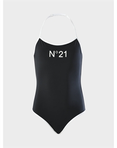 Слитный купальник с белой окантовкой No21