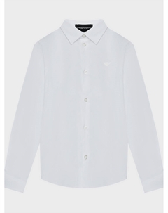 Рубашка с вышитым логотипом Emporio armani