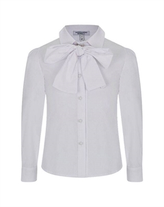 Блуза хлопковая с бантом Alessandro borelli