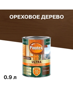 Антисептик Ultra декоративный для дерева ореховое дерево 0,9 л Pinotex