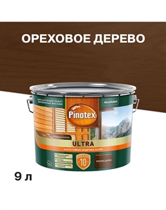 Антисептик Ultra декоративный для дерева ореховое дерево 9 л Pinotex