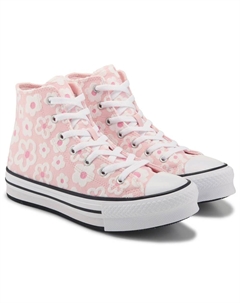 Кеды для детей на толстой подошве Chuck Taylor All Star Lift от, big kid, donut glaze/pink Converse