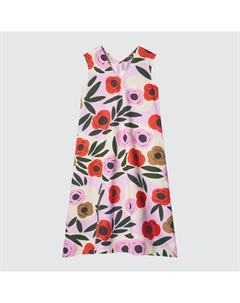 Платье х Marimekko V Neck Melooni, розовый Uniqlo