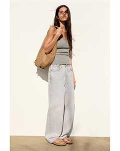 Топ без бретелек, серый Pull & bear