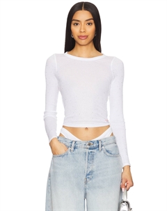 Футболка с длинным рукавом и круглым вырезом, white Alexander wang