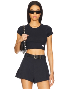Короткая футболка с коротким рукавом, navy Alexander wang
