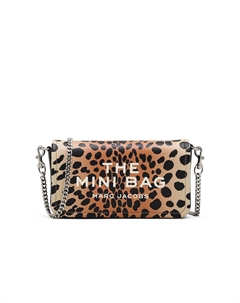 Мини-сумка с цепочкой из кожи гепарда, black multi Marc jacobs