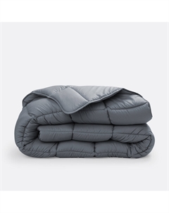 Пуховое одеяло насыщенного цвета умеренно-теплое серый La redoute interieurs