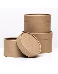 Набор подарочных коробок 3 в 1, завальцованные, крафт, 16×10.14×9.13×8.5 см Upak land