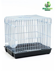 Клетка усиленная для джунгарских хомяков, 21×16×19 см, серая Пижон