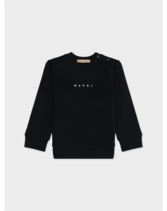 Свитшот с белым лого, темно-синий Marni