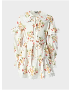 Платье с цветочным принтом, белое Dan maralex