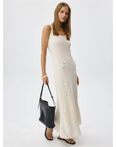 Платье кроше макси из хлопка Sela