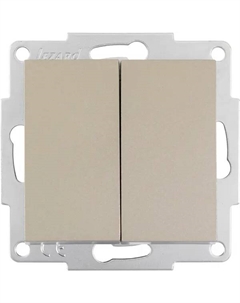 Выключатель встраиваемый Vesna 742-3788-101 1 клавиша цвет титан Lezard